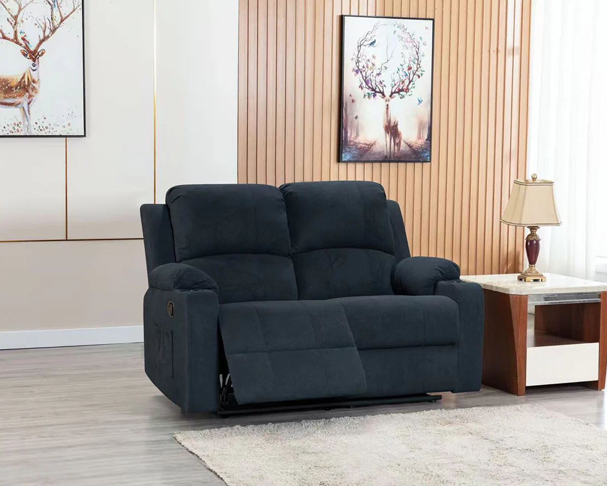 NovaCloud Fabric Recliner Sofa 2 Seater - Image 4