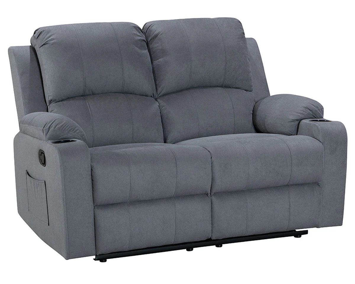 NovaCloud Fabric 2 Seater Recliner Sofa - Image 12