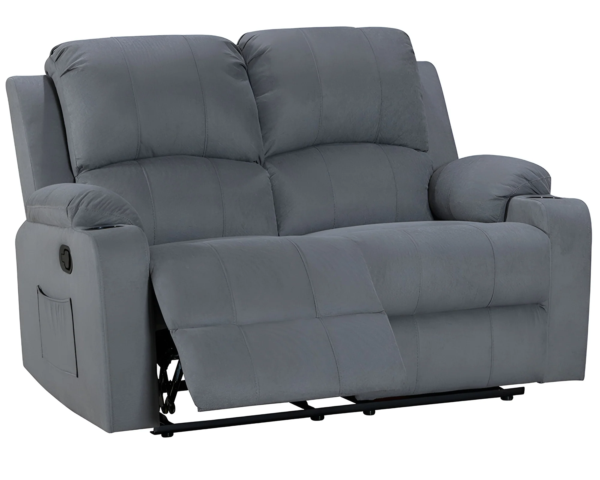 NovaCloud Fabric 2 Seater Recliner Sofa - Image 6