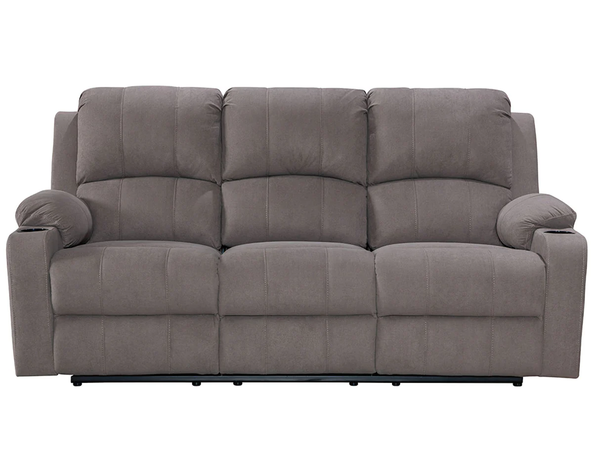 NovaCloud Fabric 3 Seater Recliner Sofa - Image 4