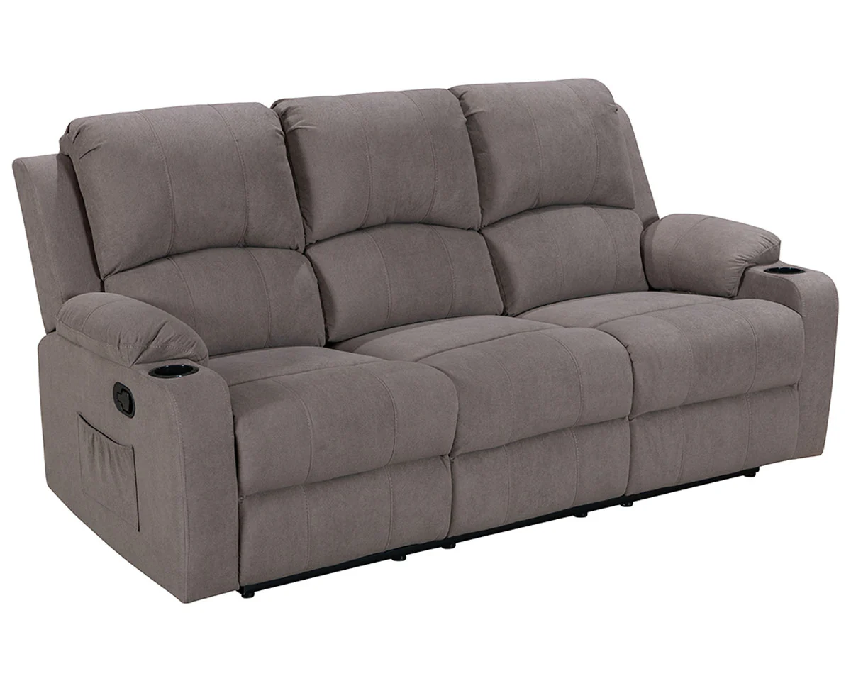 NovaCloud Fabric 3 Seater Recliner Sofa - Image 8