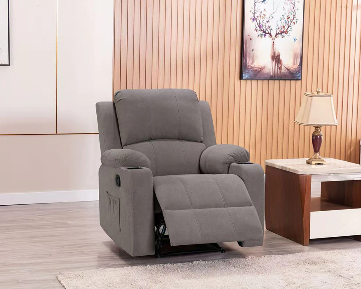 NovaCloud Fabric 1 Seater Recliner Sofa - Image 3