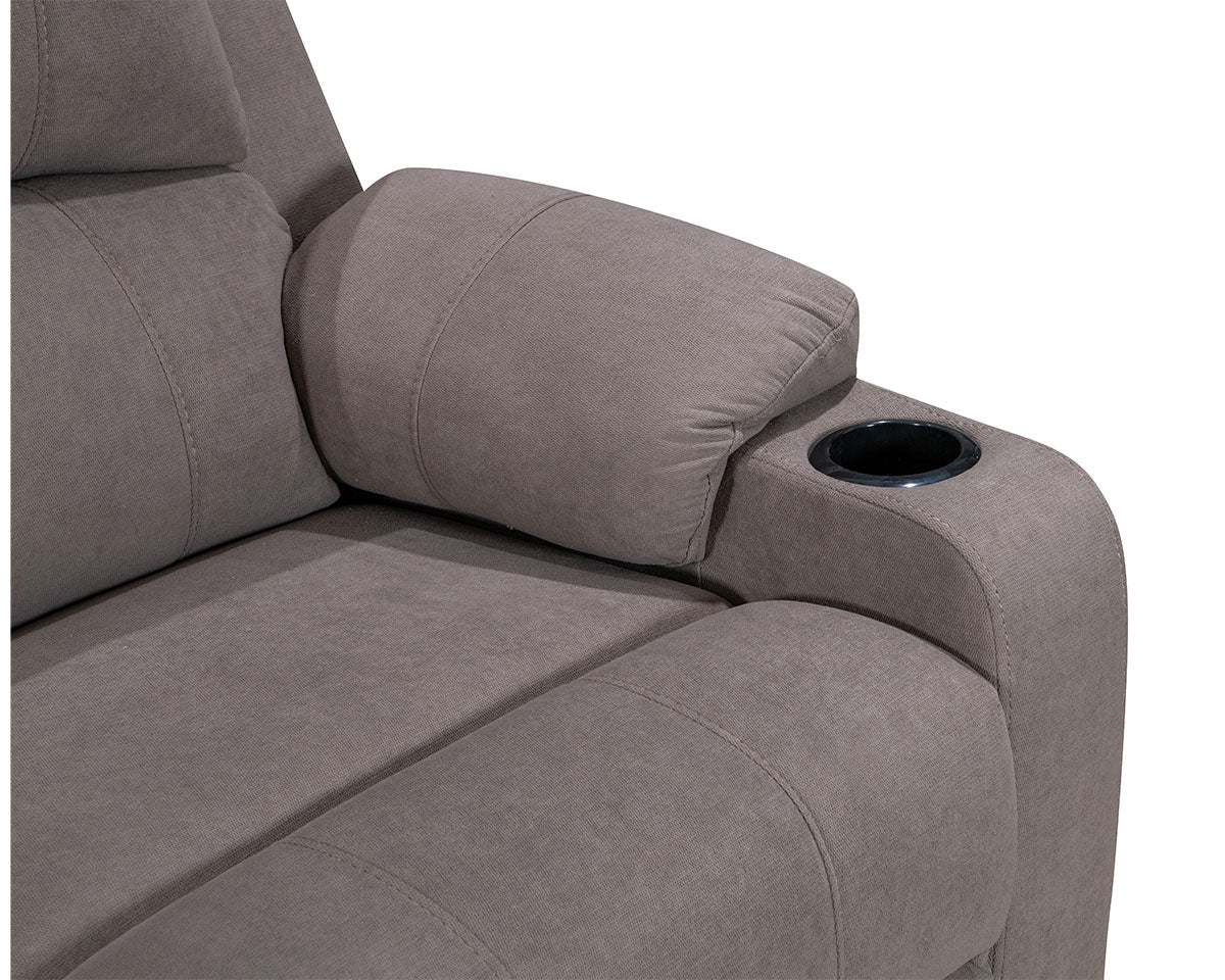 NovaCloud Fabric 1 Seater Recliner Sofa - Image 8