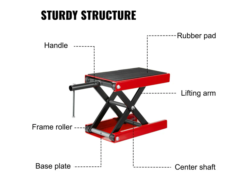 Motorcycle Scissor Lift Stand with Pad - Image 2