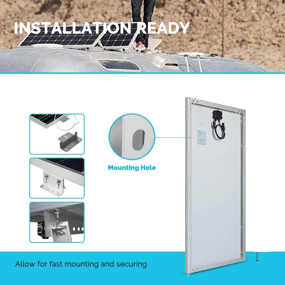 Solar Panel Mono Crystalline 100W with controller and mount - Image 7