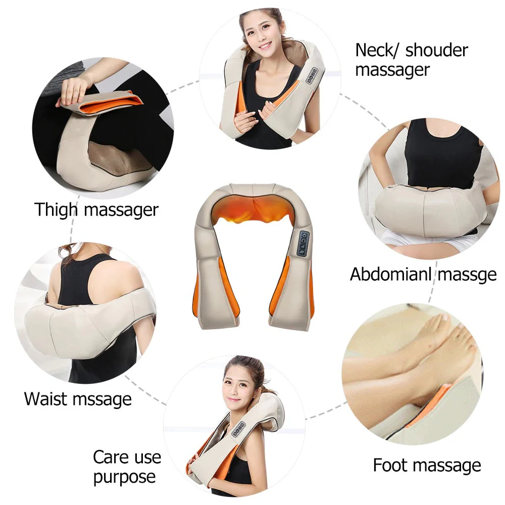 Neck Massager Shiatsu 3D Kneading Neck Shoulder Body Massager - Image 7