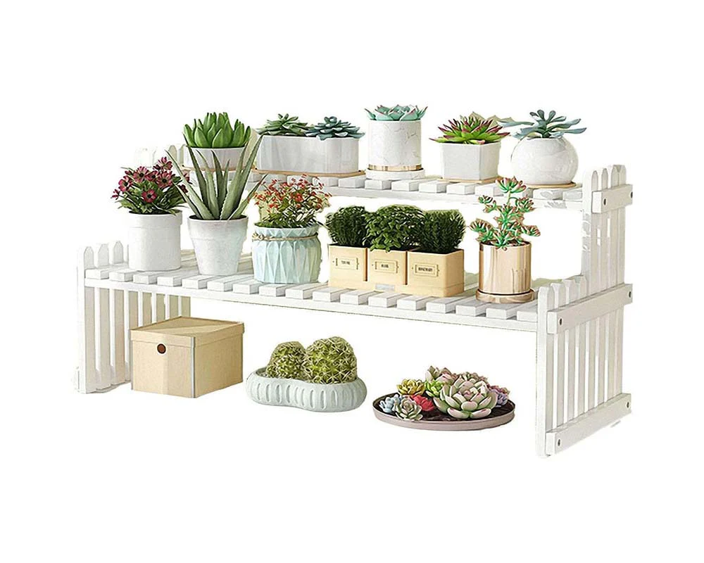 3 Tier Bamboo Plant Stand Indoor Pland Shelf for Plants - Image 7