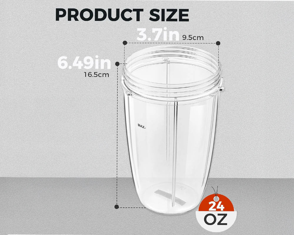 24Oz Nutri Bullet Juicer Cup Replacement Mug NutriBullet 710ml - Image 3