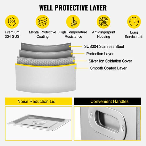 22L Ultrasonic Cleaner Stainless Steel with Digital Timer - Image 7