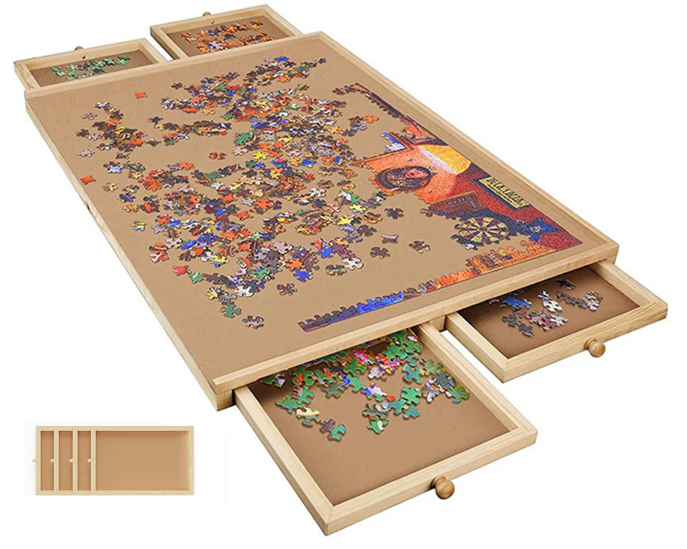 Puzzle Table Craft Board Game Table Jigsaw Game Table - Image 2