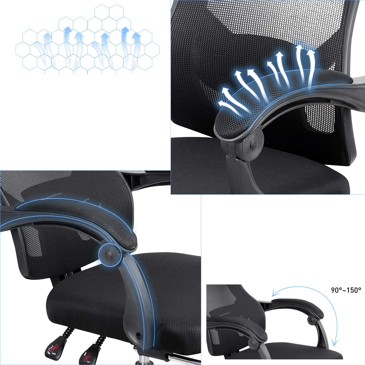 Office Chair Computer Chair with foot rest - Image 8