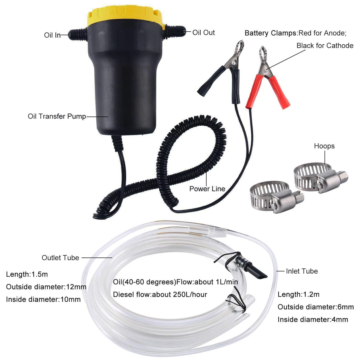 Oil Extractor pump Oil Change Pump Kit Fluid Extractor - Image 7
