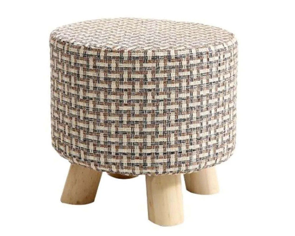 Ottoman Footstool Stool Round Foot Stool - Image 6