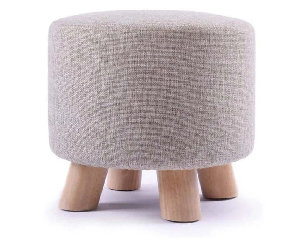 Ottoman Footstool Stool Round Foot Stool - Image 2