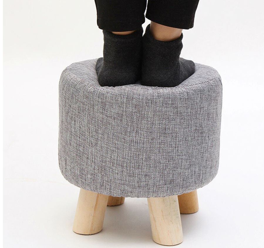 Ottoman Footstool Stool Round Foot Stool - Image 8