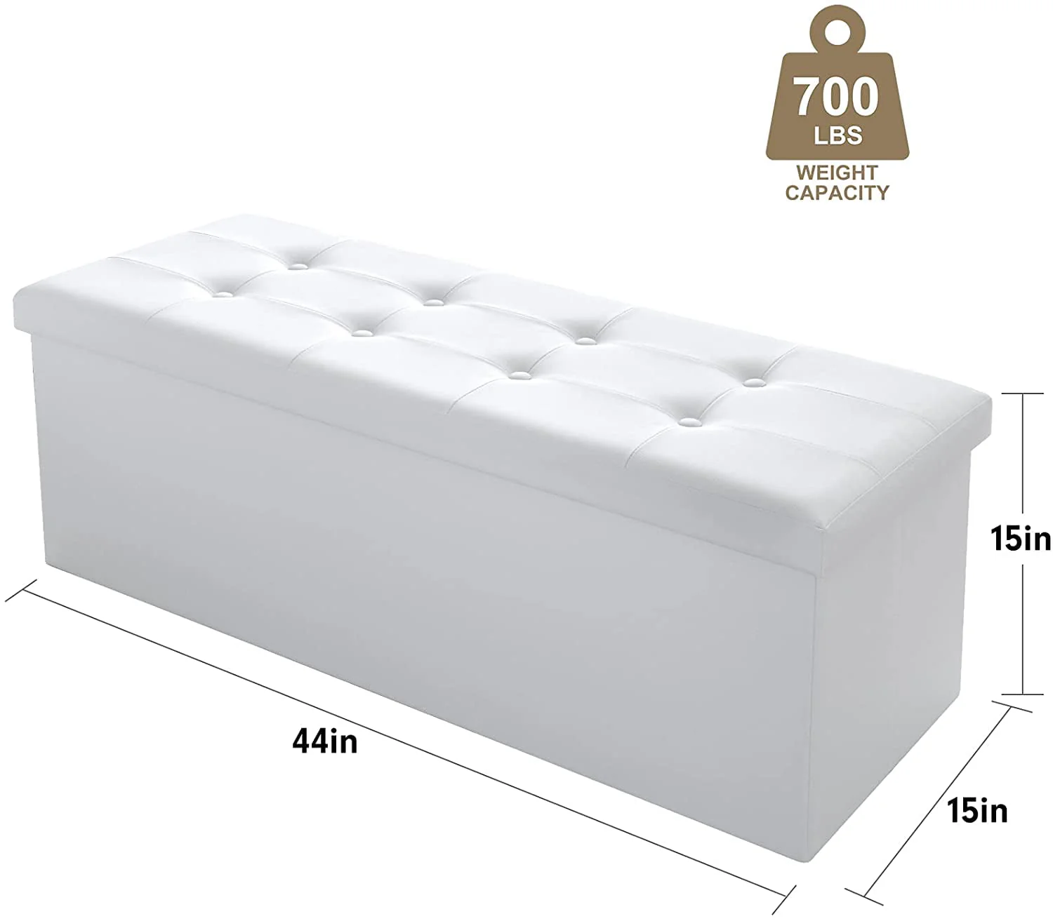 Storage Bench Ottoman - Image 2