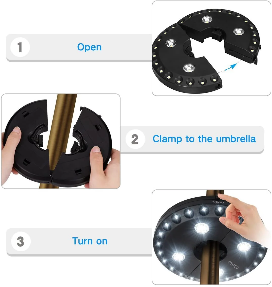 Umbrella Light 28 LED Parasol parasol for patio - Image 4