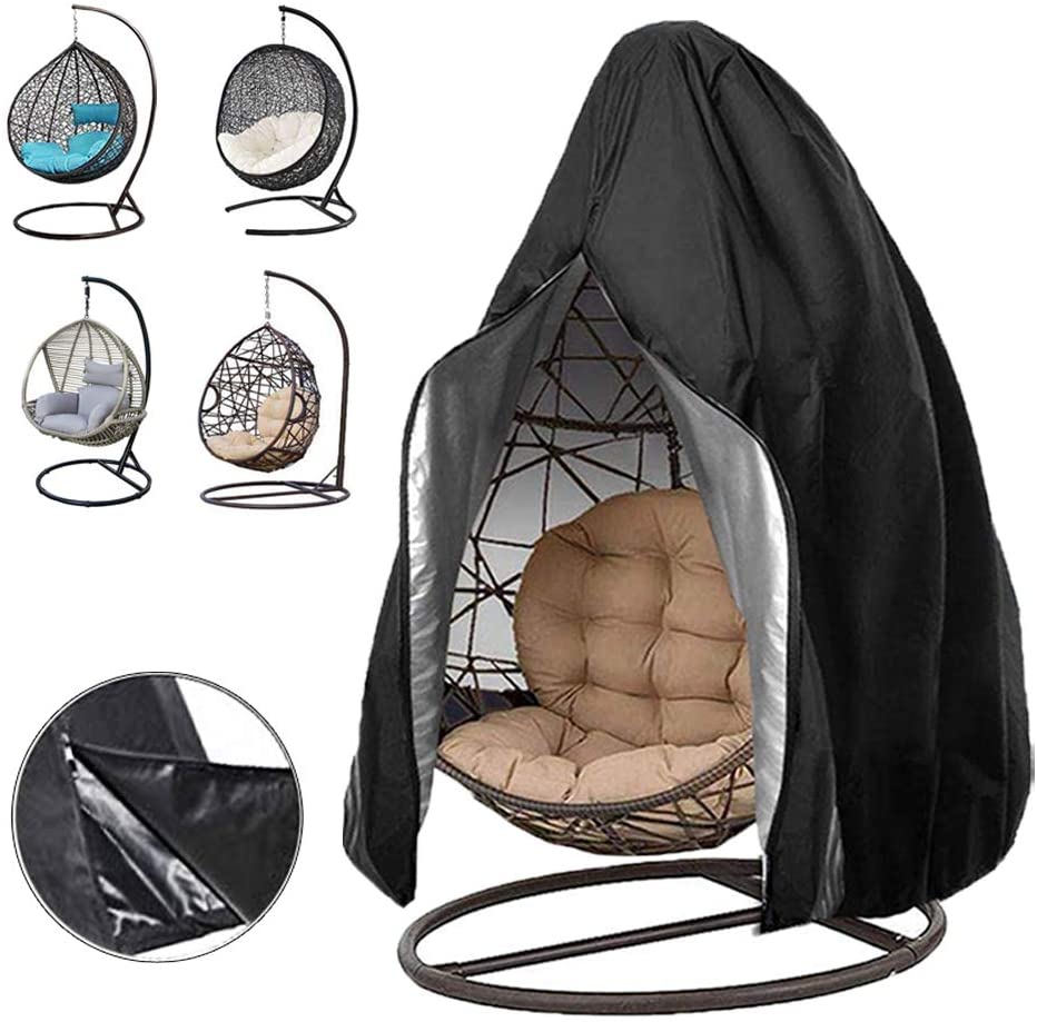 Patio Hanging Egg Chair Cover Swing Chair Cover With Zip - Image 2