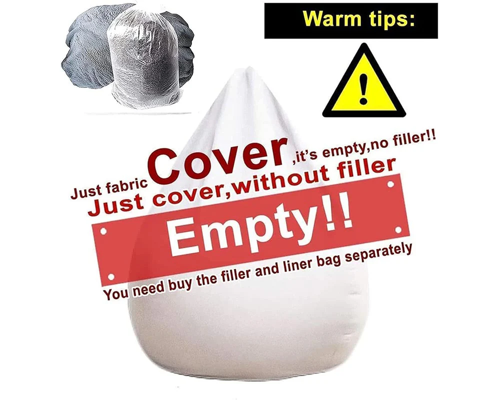 Bean Bag Cover Sofa Cushion Bed - Image 7