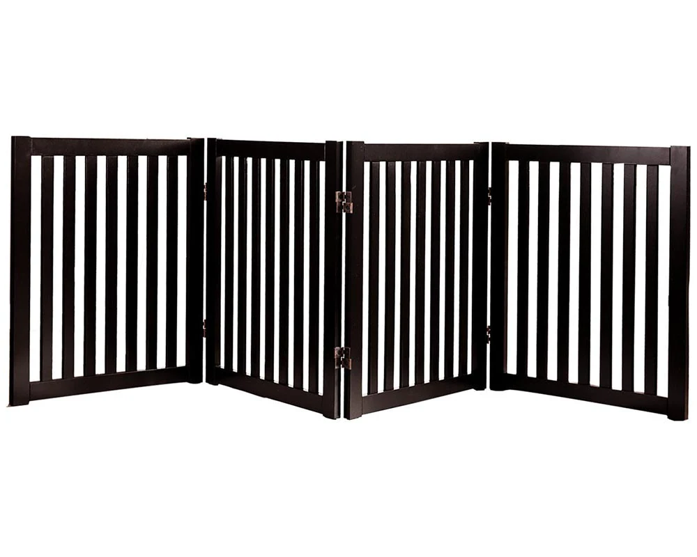Wooden Pet Safety Gate Barrier Portable Door 3 Panel - Image 8