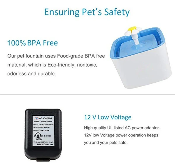 Pet Water Fountain Automatic Cat & Dog Water Fountain - Image 5