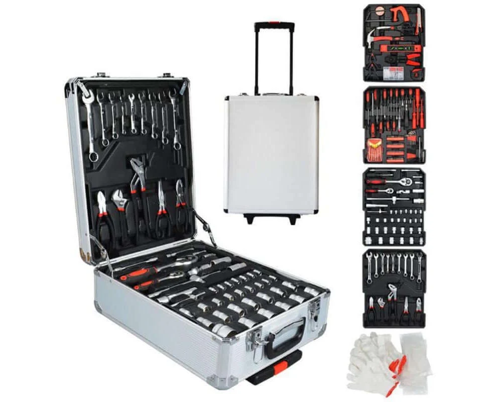 499pcs Tool Kit Trolley Case Mechanics Box Toolbox Portable Diy Set - Image 7