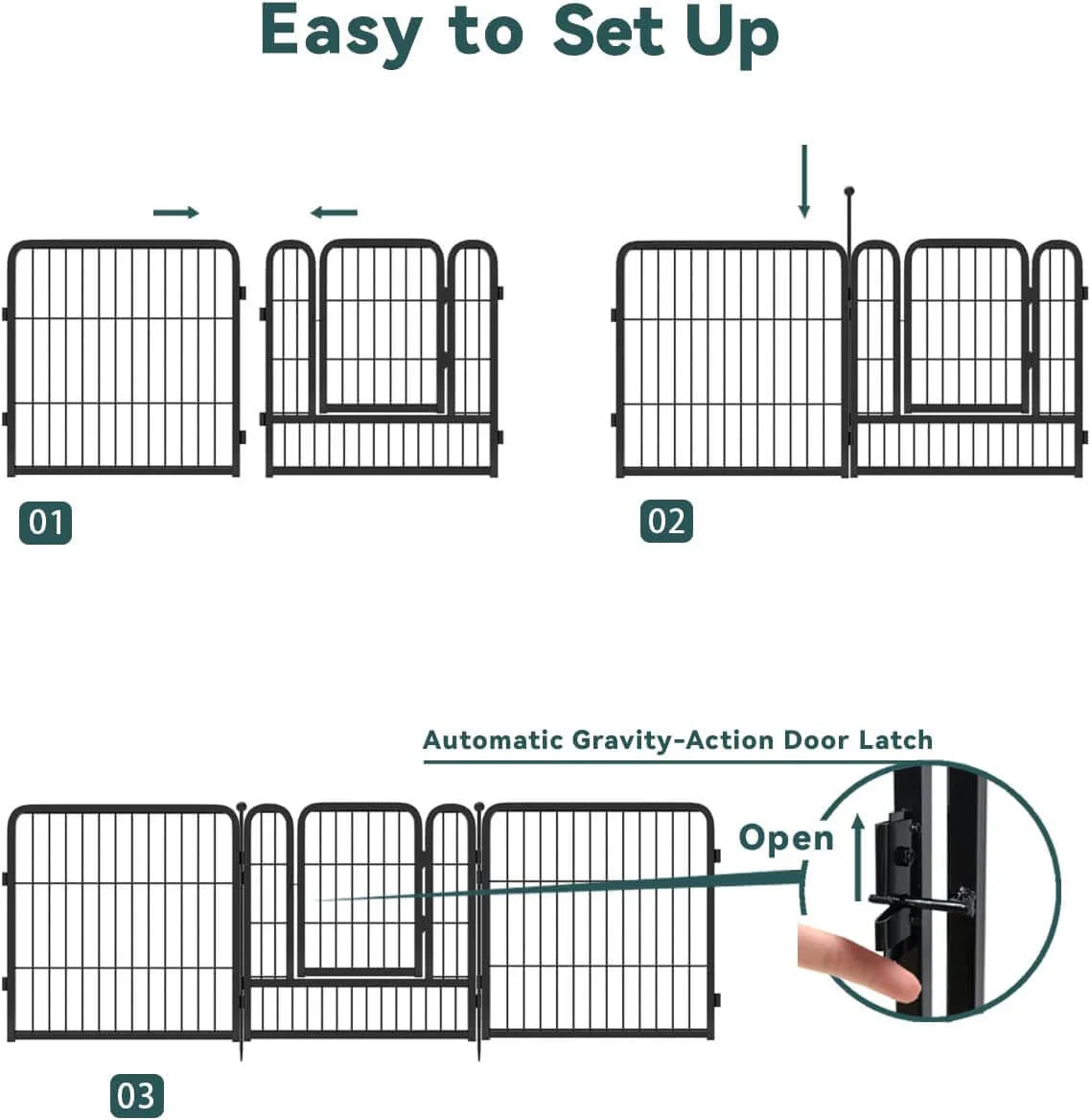 Pet Play Pen Dog Playpen Dog Fence - Image 6