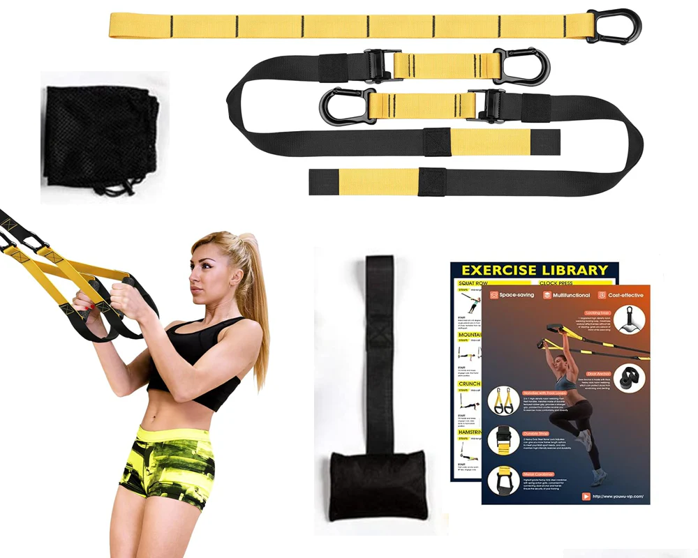 Suspension Training Kit Bodyweight Resistance Straps - Image 10