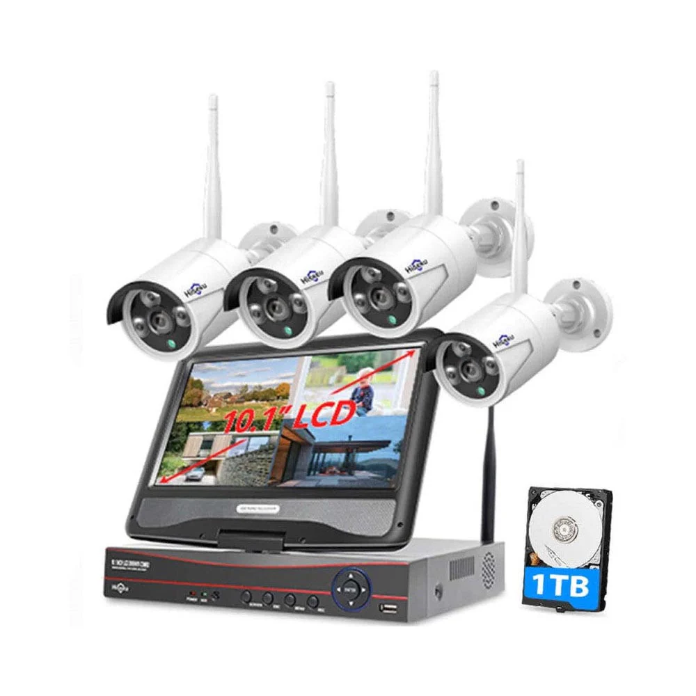Hiseeu 8CH 3MP Wireless CCTV System with 1TB HDD