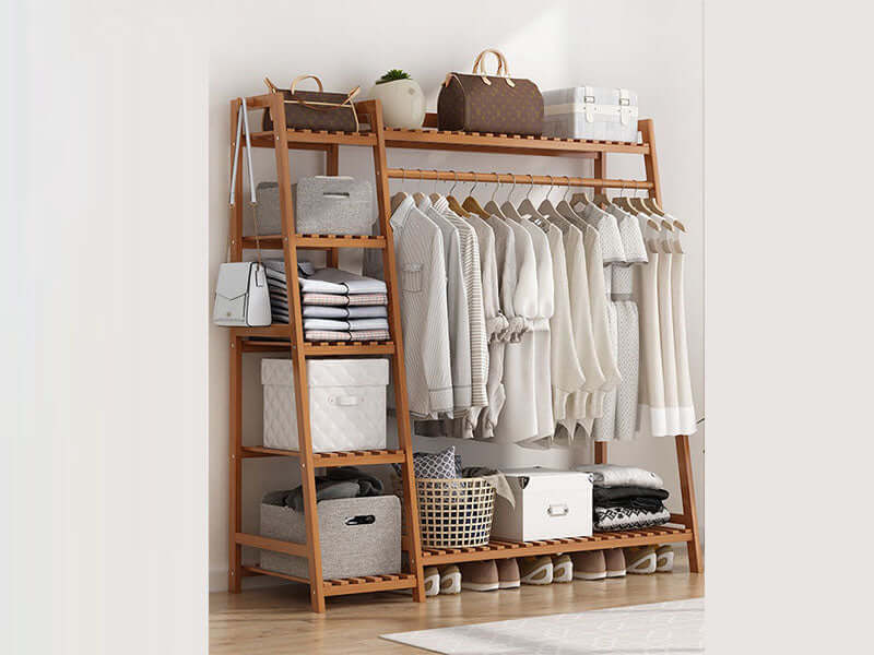Bamboo Wardrobes Clothes Rack - Image 3