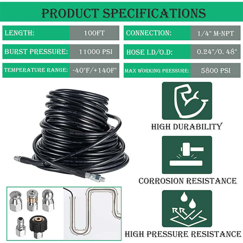 Drain/Pipe Cleaning Kit 15m - Image 3