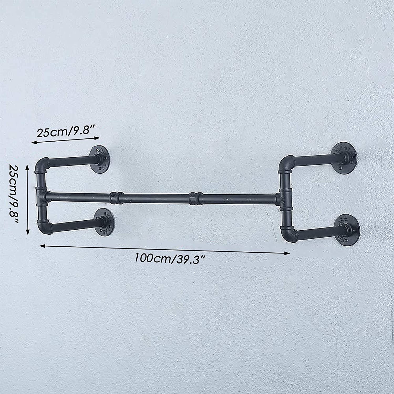 Pipe Wall Mounted Garment Rack - Image 7