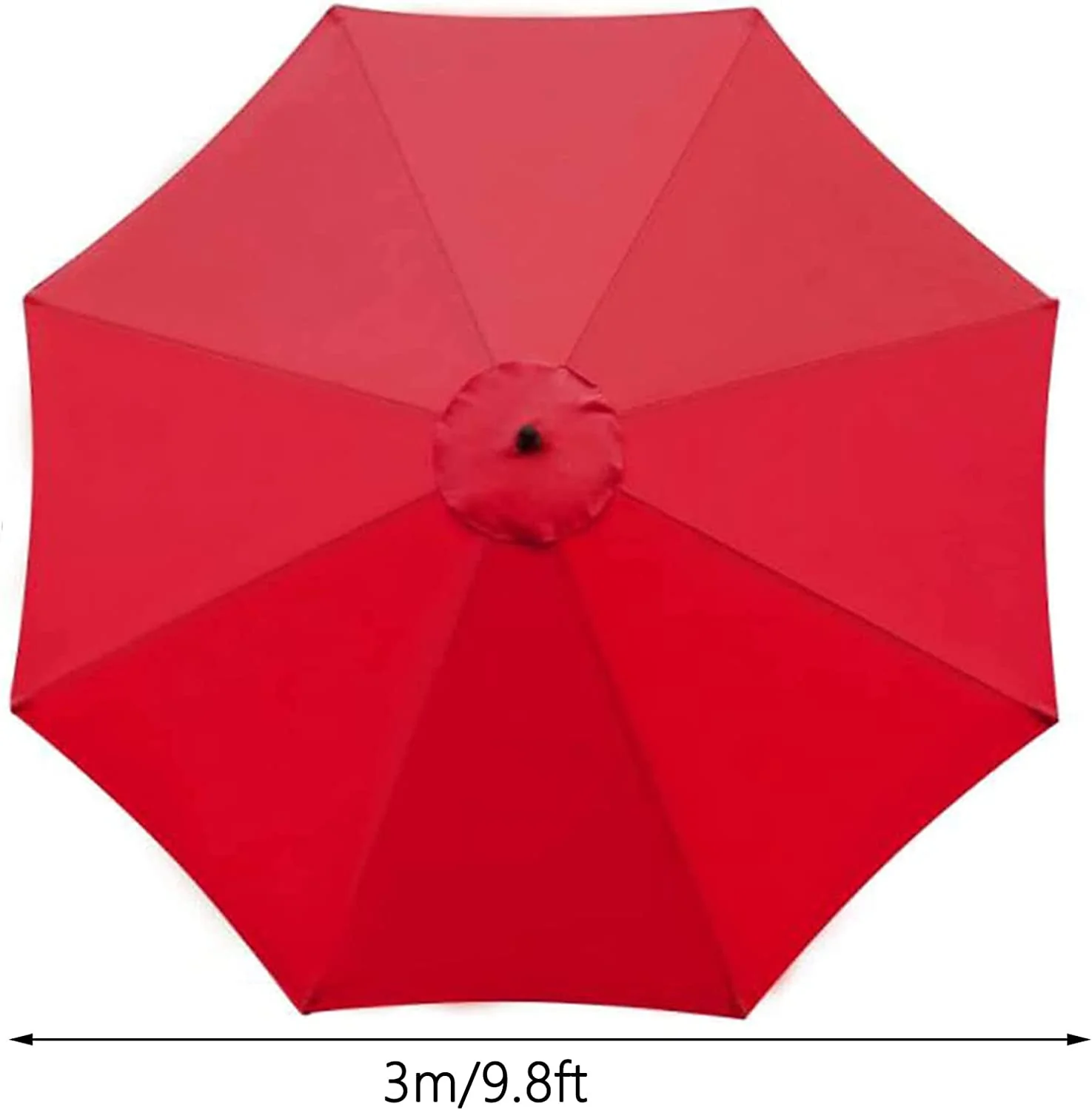3M Parasol Replacement Cloth Round Garden Umbrella Cover For 8-Arm - Image 4