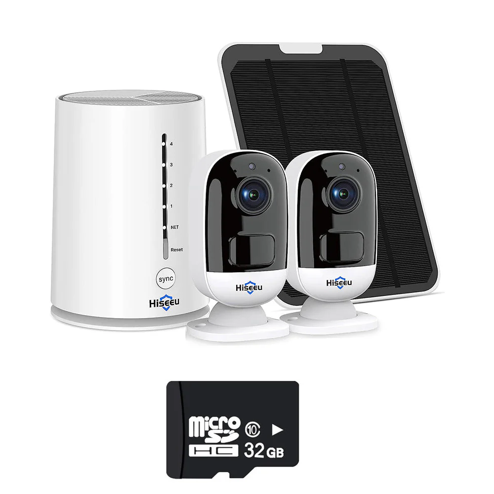 Hiseeu Wireless Outdoor Security Camera System 3MP