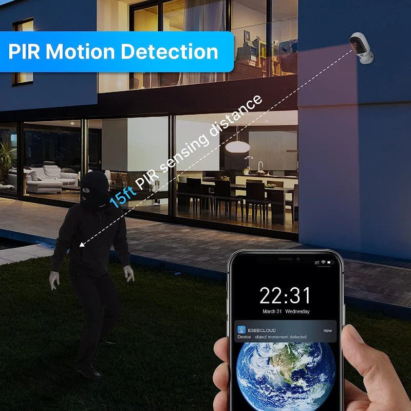 Hiseeu Wireless Outdoor Security Camera System 3MP - Image 10