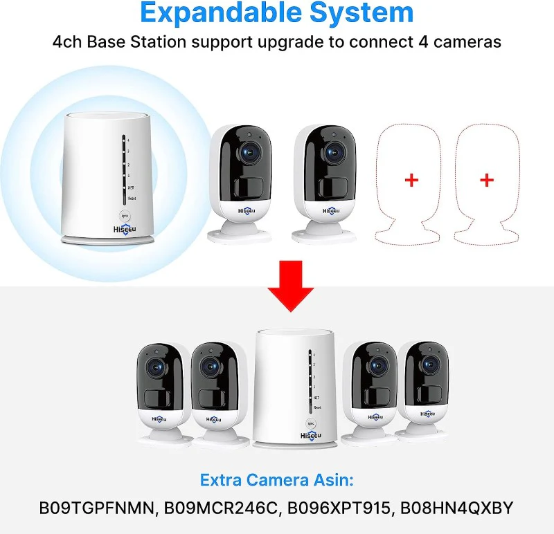 Hiseeu Wireless Outdoor Security Camera System 3MP - Image 6