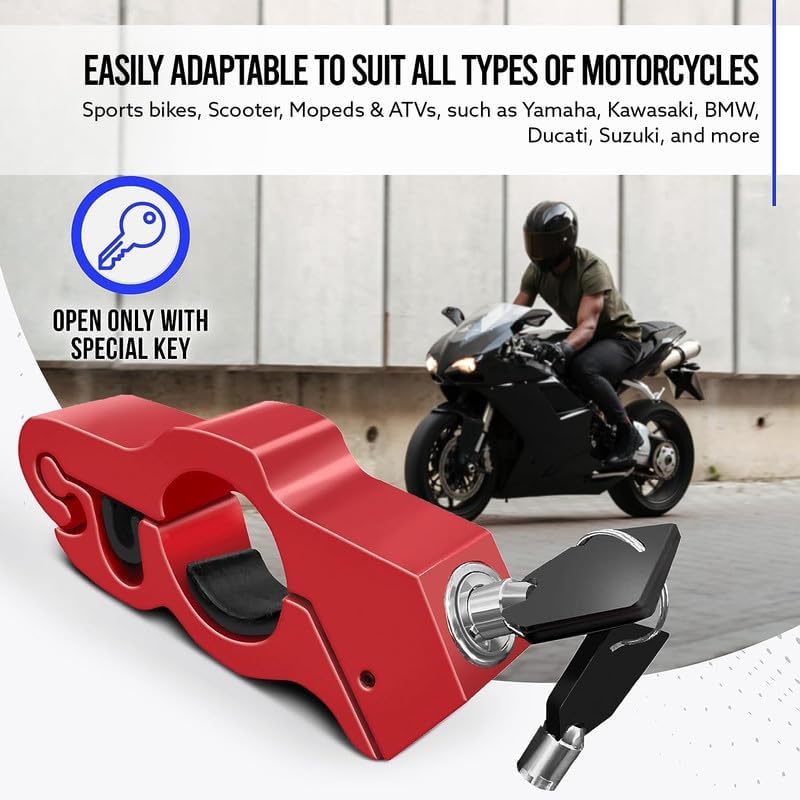 Motorcycle Grip Lock Motor Bike grip Lock - Image 7