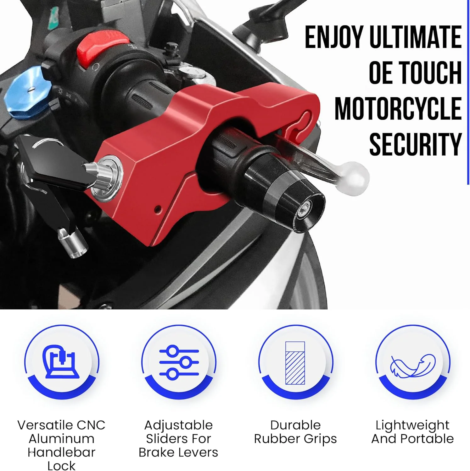 Motorcycle Grip Lock Motor Bike grip Lock - Image 8