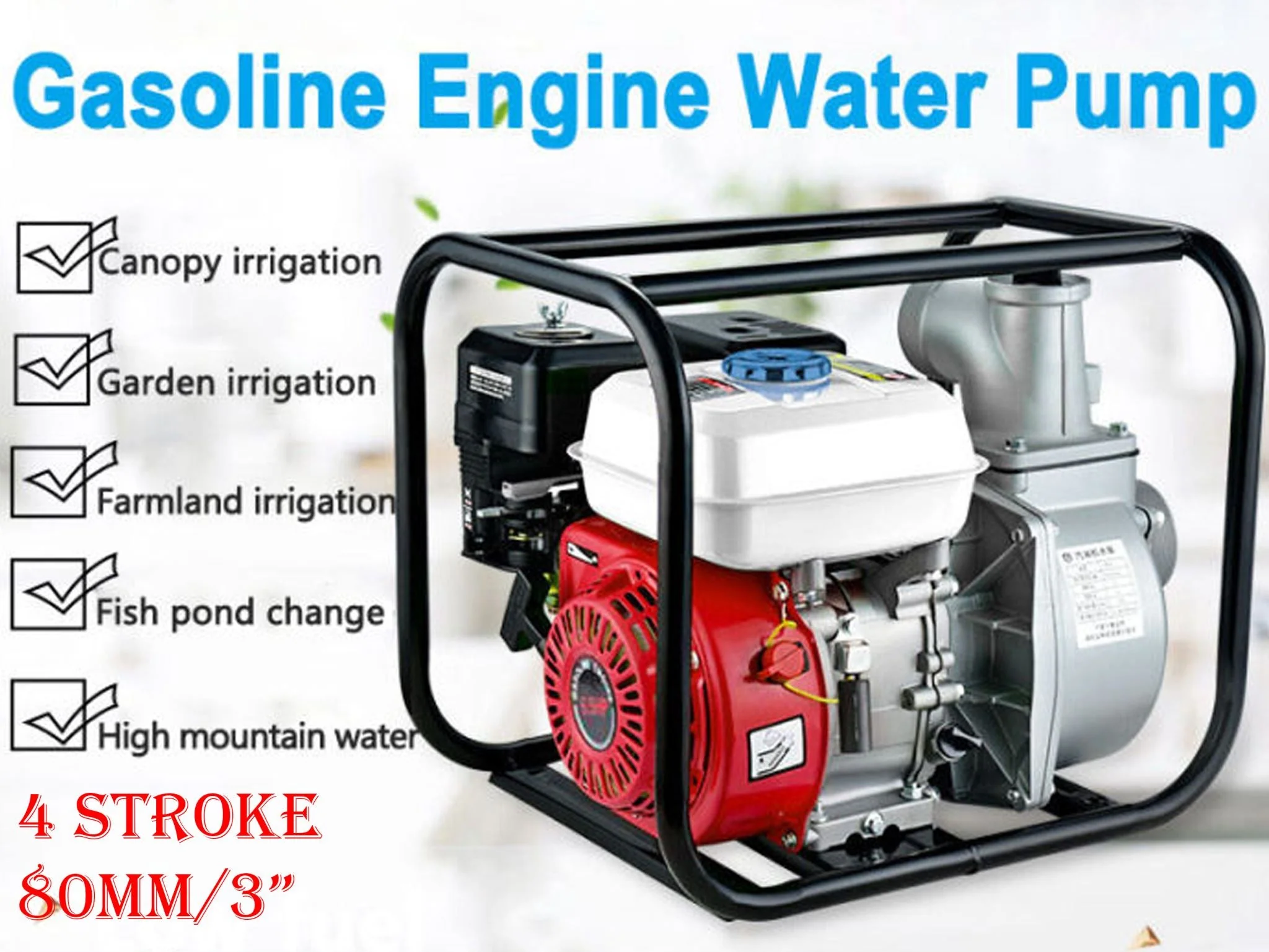 Gasoline Water Pump 7.5HP 3INCH - Image 9