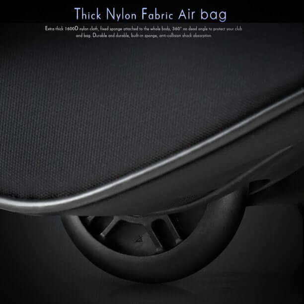 52 Inch Tall Foldable Rolling Golf Travel Bag With Wheels - Image 4