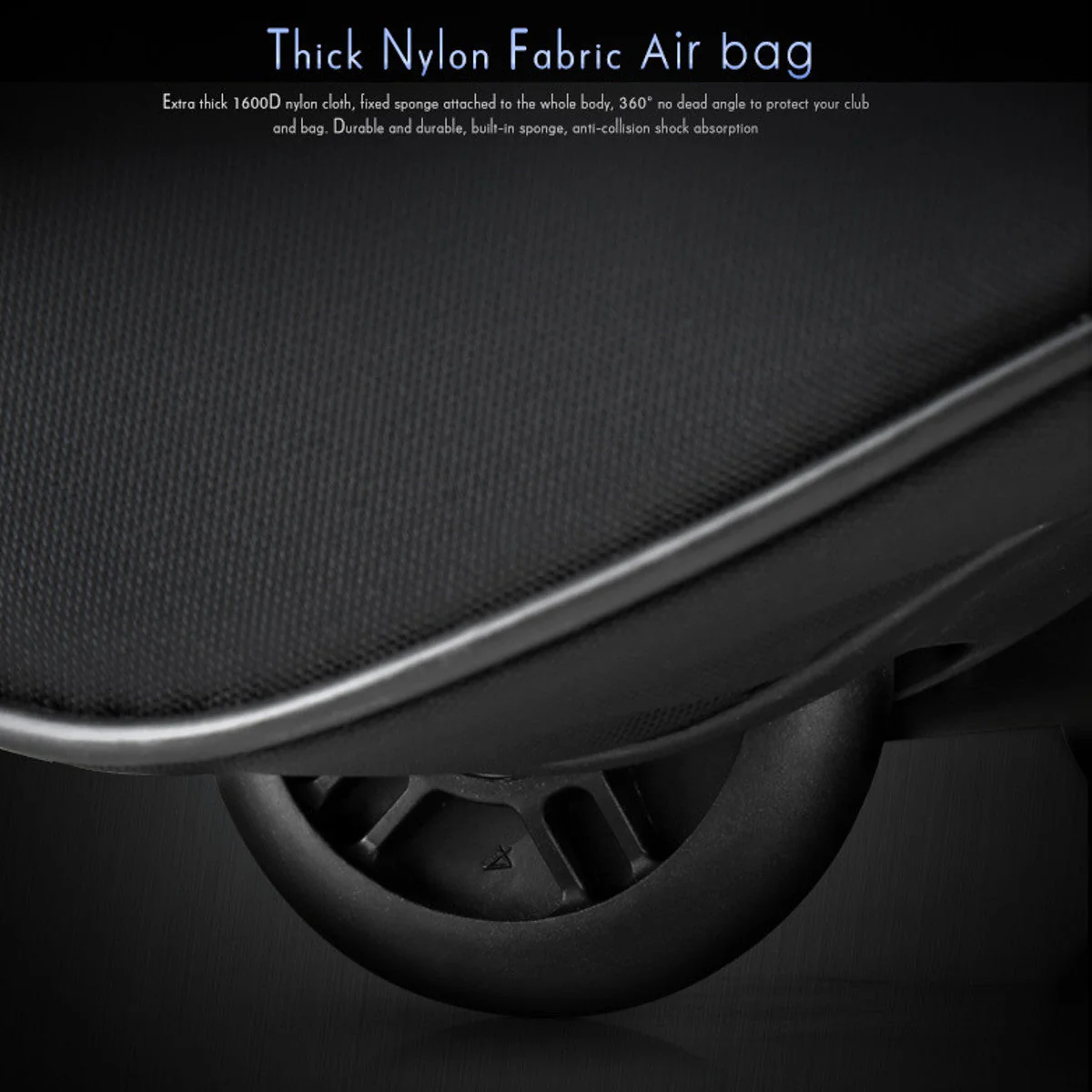 PGM Golf Travel Bag With Wheels - Image 4