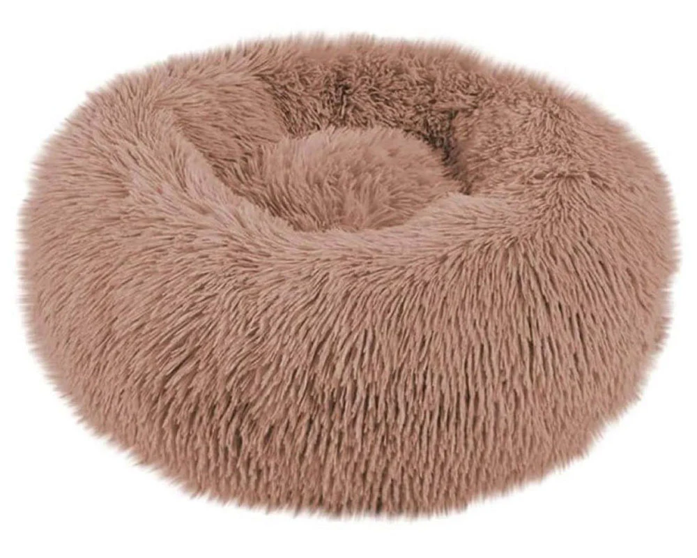 Plush Pet Bed Pet Sofa Pet Beds, Dog Round Cat Winter Warm Sleeping Bag Long Plush Soft Pet - Image 2