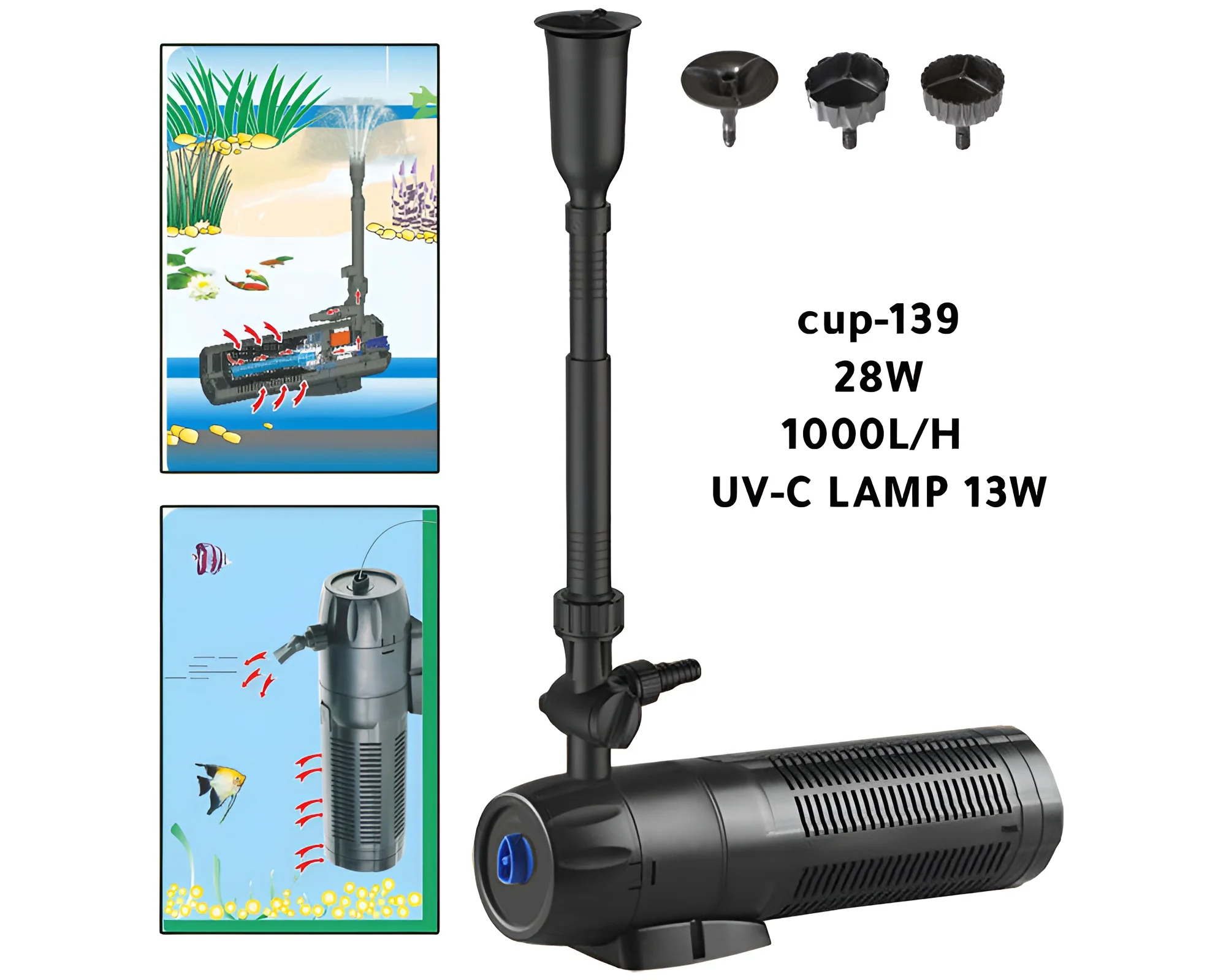 All in one Pond Pump Filter UV Sterilizer - Image 3
