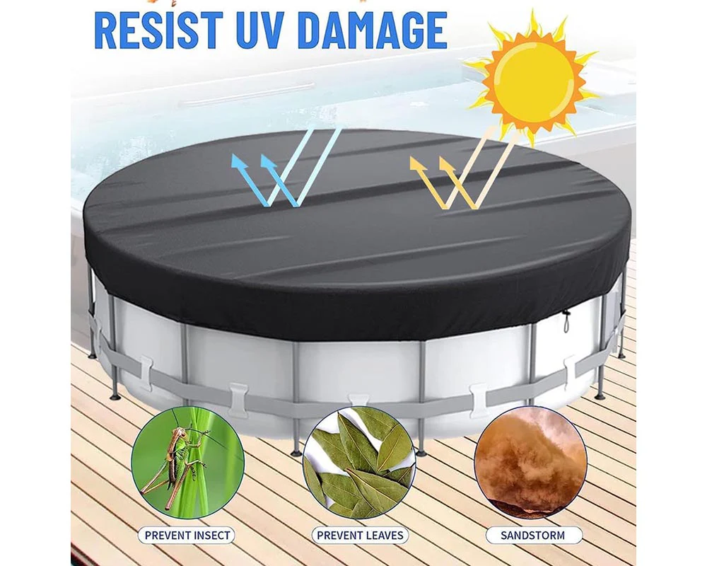 8FT Round Swimming Pool Cover - Image 10