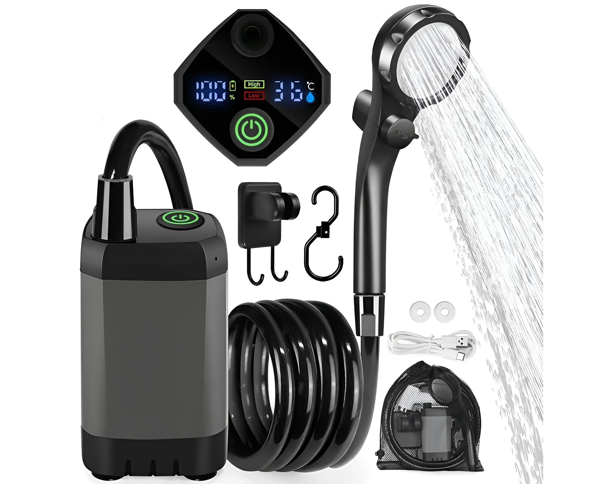 Portable Shower Kit Camping Shower Kit - Image 2