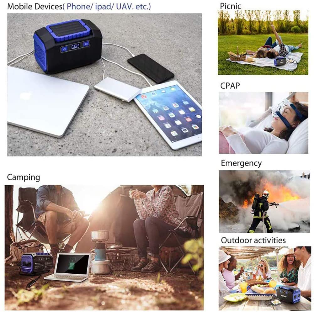 Portable Solar Generator 167Wh 45000mAh Power Station with 230V AC Outlets - Image 8