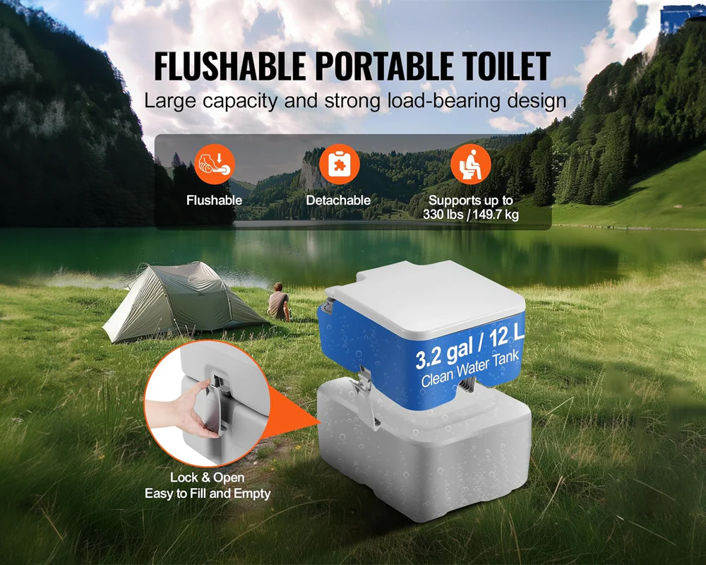 Portable Toilet for Camping 10L - Image 8