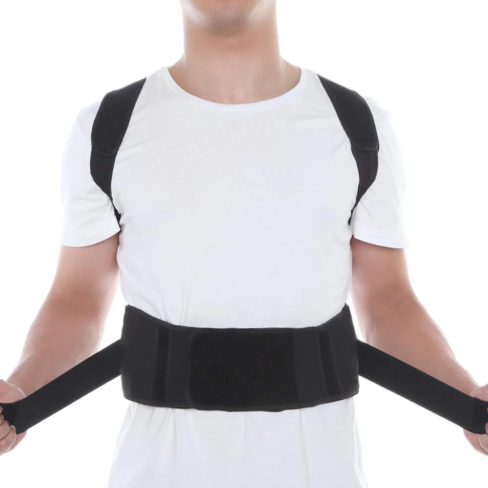 Posture Back Support Brace Belt Back Posture Corrector Lumbar Shoulder Support Brace Belt Men Women - Image 3