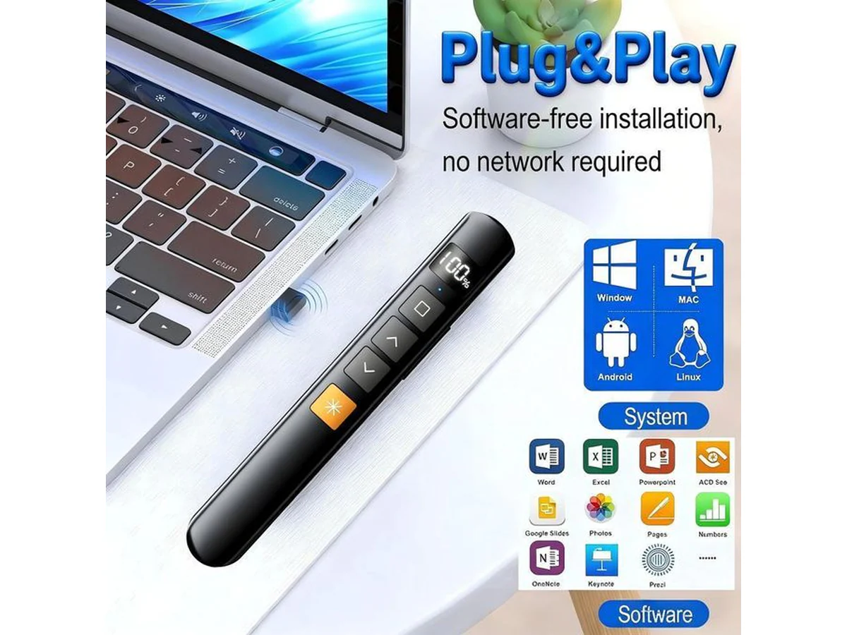 2.4Ghz USB Wireless Presenter Laser Pointer - Image 7