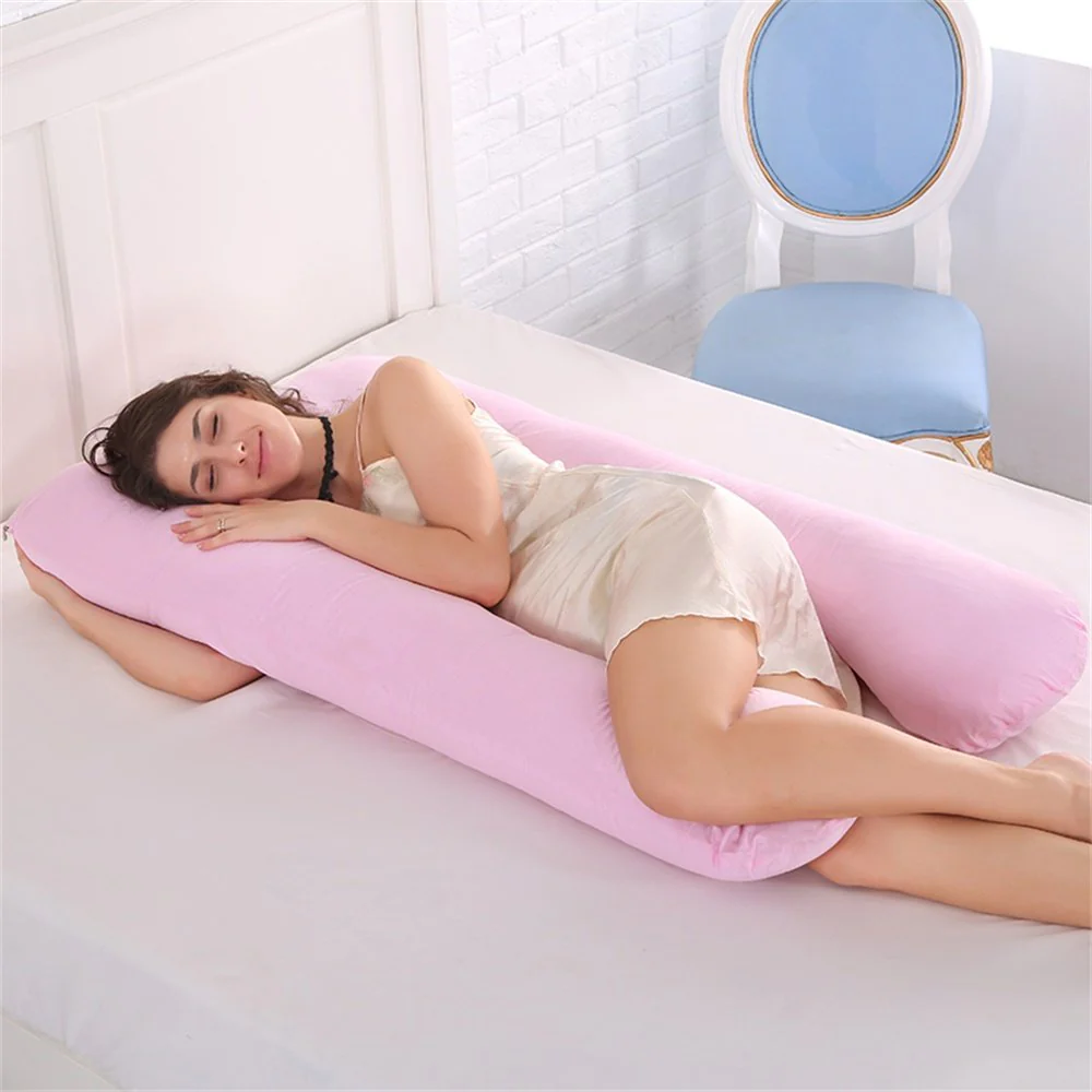Pregnancy Pillow U-Shaped – Full Body Maternity Pillow with Washable Cotton Cover - Image 3
